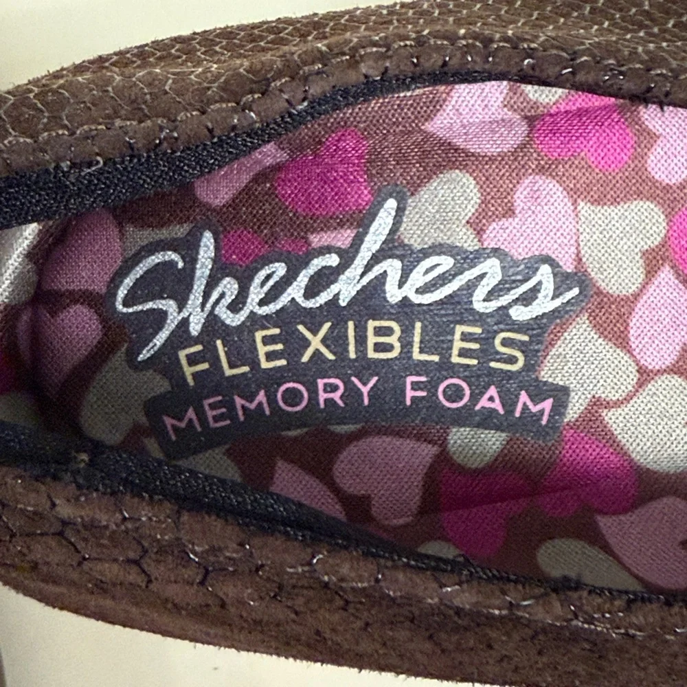 SKECHERS FLEXIBLE SIGNATURE LOAFER SLIP ON COMFORT CLOG OFFICE CASUAL SIZE 10